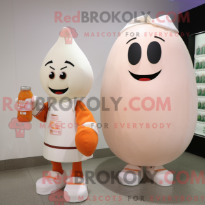 Mascot character of a Peach...
