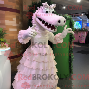 Mascot character of a Pink...
