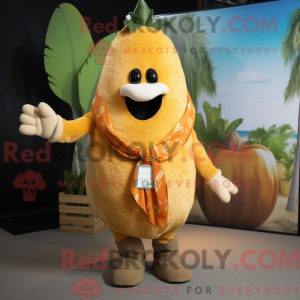 Mascot character of a Tan...