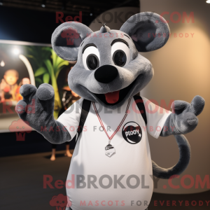 Mascot character of a Gray...