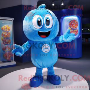 Mascot character of a Blue...