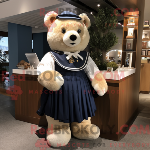 Personaje mascota de un oso...