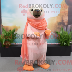 Mascot character of a Peach...