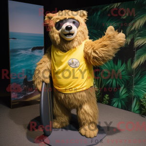 Maskottchen eines goldenen...