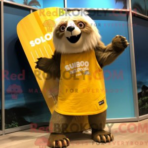 Maskottchen eines goldenen...