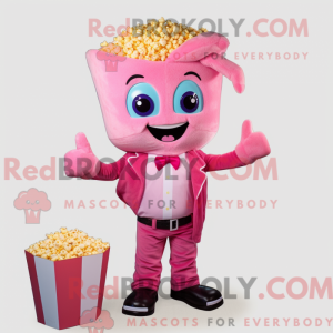 Maskot karakter af en Pink...