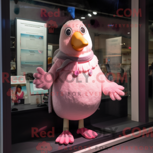 Mascot character of a Pink...