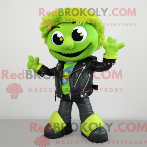 Postava maskota Lime Green...