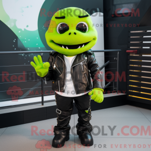 Postava maskota Lime Green...