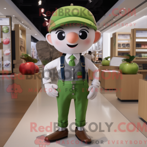 Mascot character of a Apple...