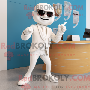 Mascot character of a White...