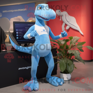 Mascot karakter van een...