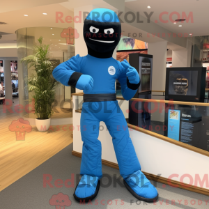Mascot character of a Blue...