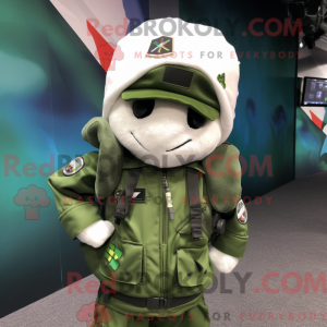Mascot character of a White...