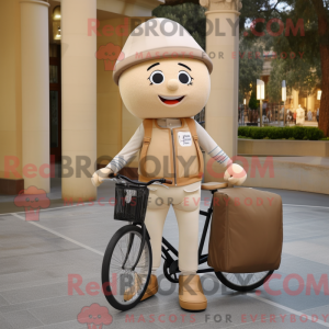 Mascot character of a Tan...