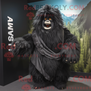 Maskottchen eines schwarzen...