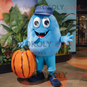 Mascot character of a Blue...
