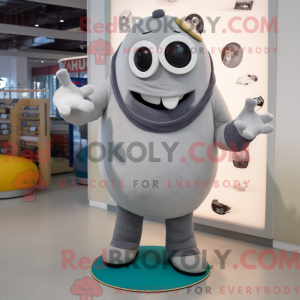 Mascot character of a Gray...
