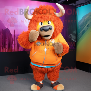 Orange Buffalo maskot...