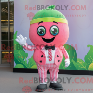 Mascot character of a Pink...
