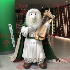 Mascot character of a White...