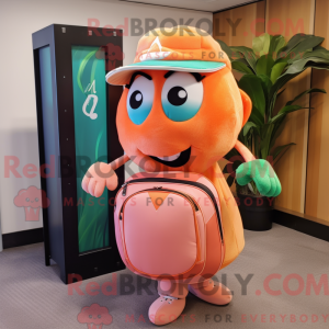 Mascot character of a Peach...