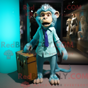 Mascot character of a Cyan...