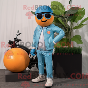 Postava maskota azurového...