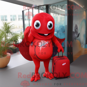 Mascot character of a Red...