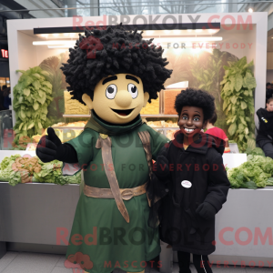 Mascot character of a Black...