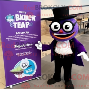 Maskottchen eines Purple...