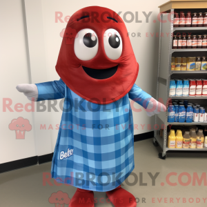 Mascot character of a Blue...