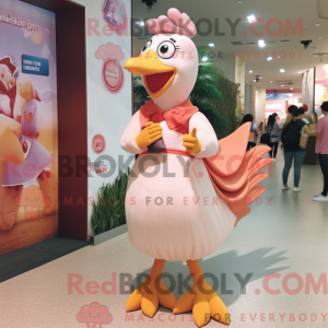Mascot character of a Peach...