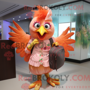 Mascot character of a Peach...