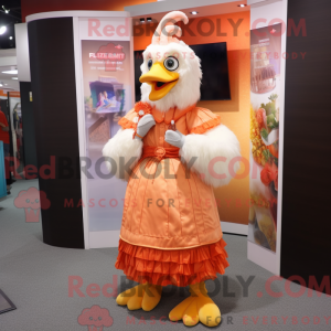 Mascot character of a Peach...