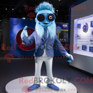 Mascot character of a Blue...