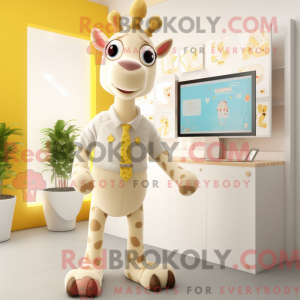Mascot character of a Cream...