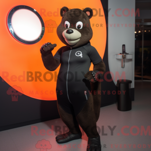 Mascot character of a Black...