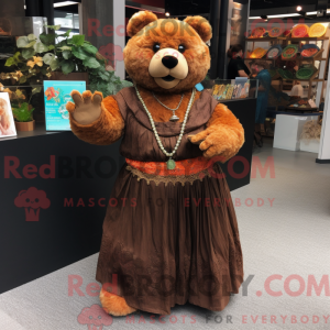 Maskotfigur af en rustbamse...
