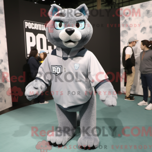 Mascot character of a Gray...