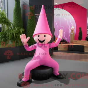 Mascot character of a Pink...