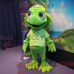 Mascot character of a Lime...