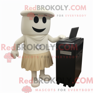 Mascot character of a Cream...
