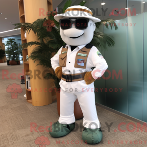 Mascot character of a White...