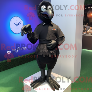 Maskottchen einer schwarzen...