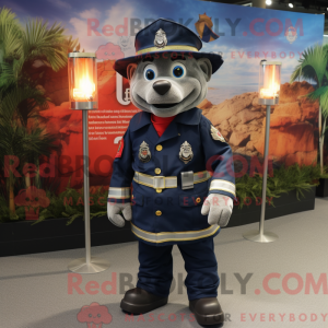 Mascot character of a Navy...
