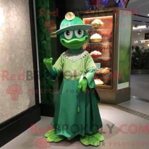 Mascot character of a Green...