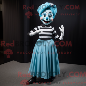 Mascot character of a Cyan...