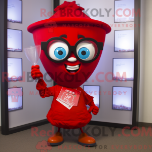 Mascot character of a Red...