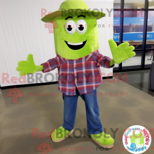 Mascot character of a Lime...